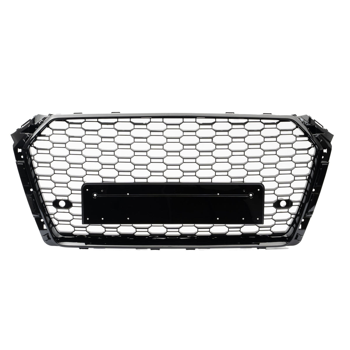 JOM Calandre pour A4 B9 Sport-Design ohne Emblem PDC Plastique Noir Brillant