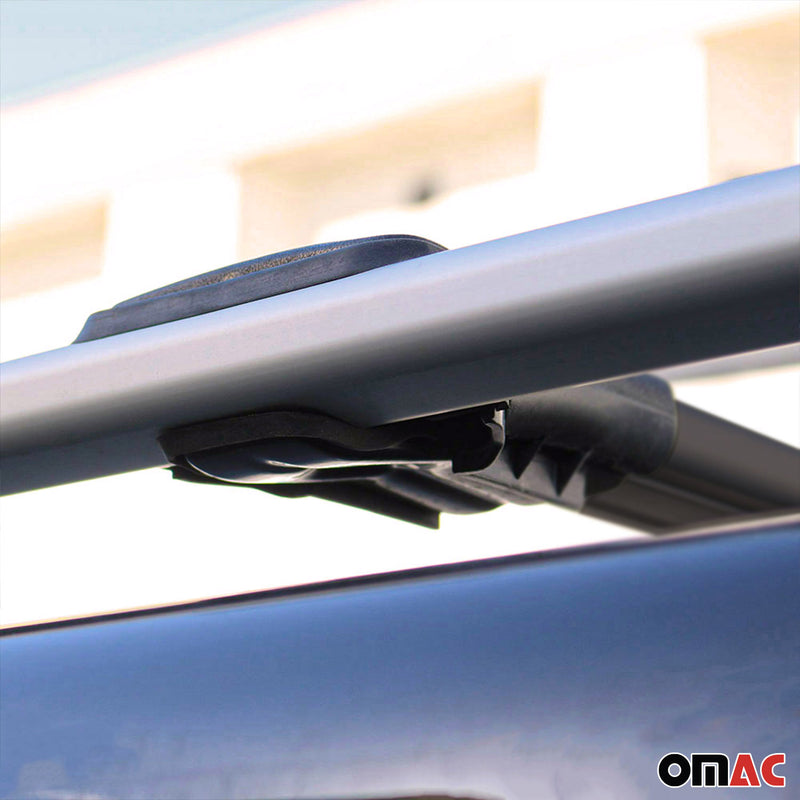 Barres de toit transversales pour Dacia Sandero Stepway 2008-2012 Alu Noir