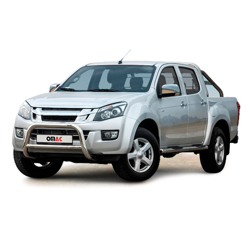 Pare-Buffle Avant Pour Isuzu D-Max 2012-2019 en Acier Inoxy Argent