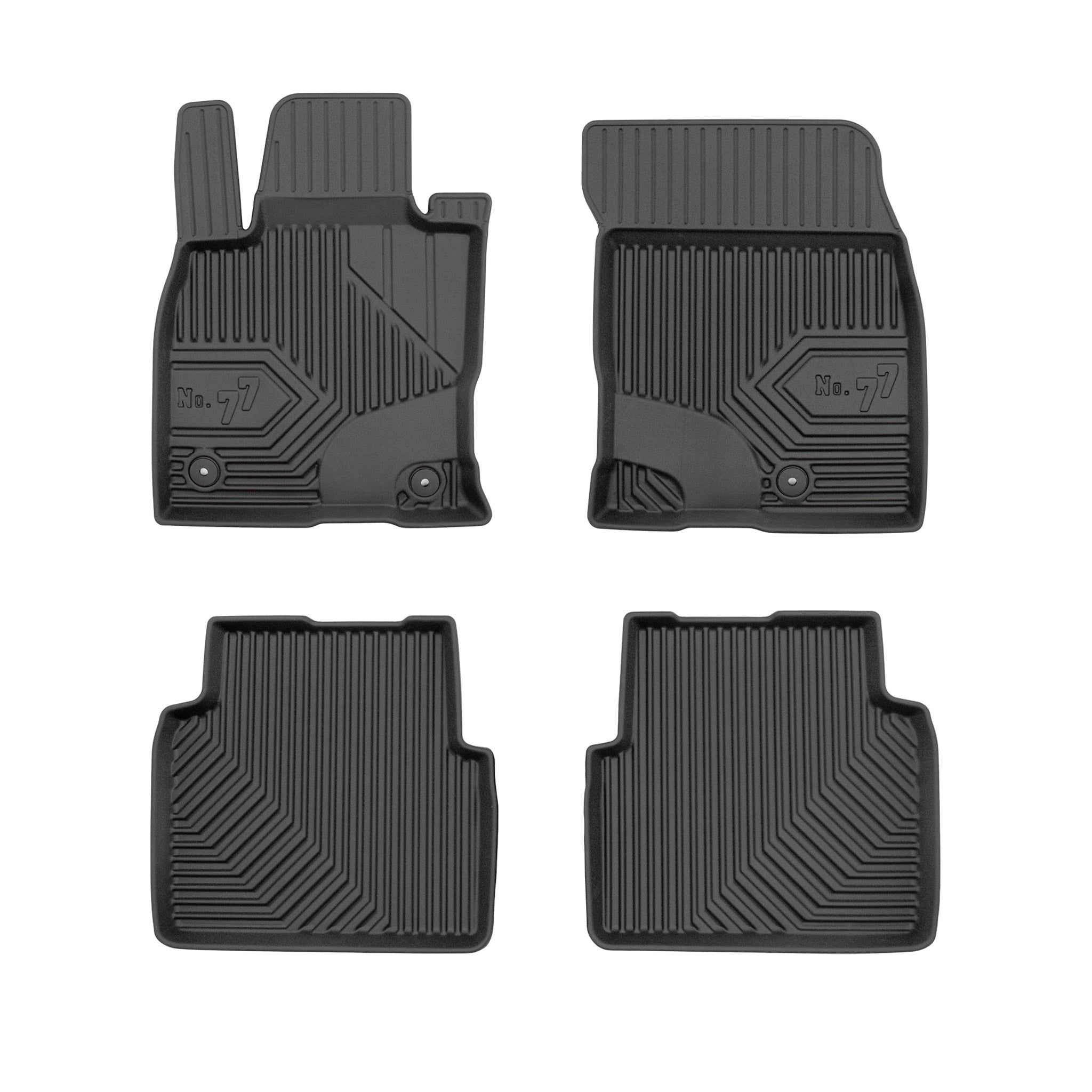 Tapis de Sol de Voiture pour Ford Kuga III 2019-2026 TPE Antidérapant Noir 4Pcs