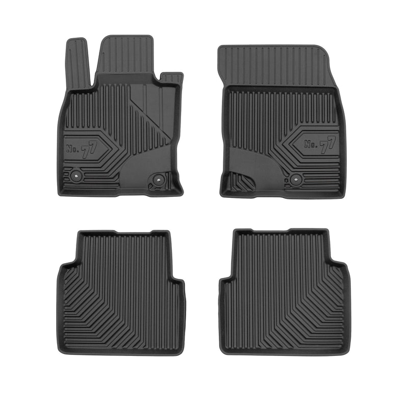 Tapis de Sol de Voiture pour Ford Kuga III 2019-2025 TPE Antidérapant Noir 4Pcs