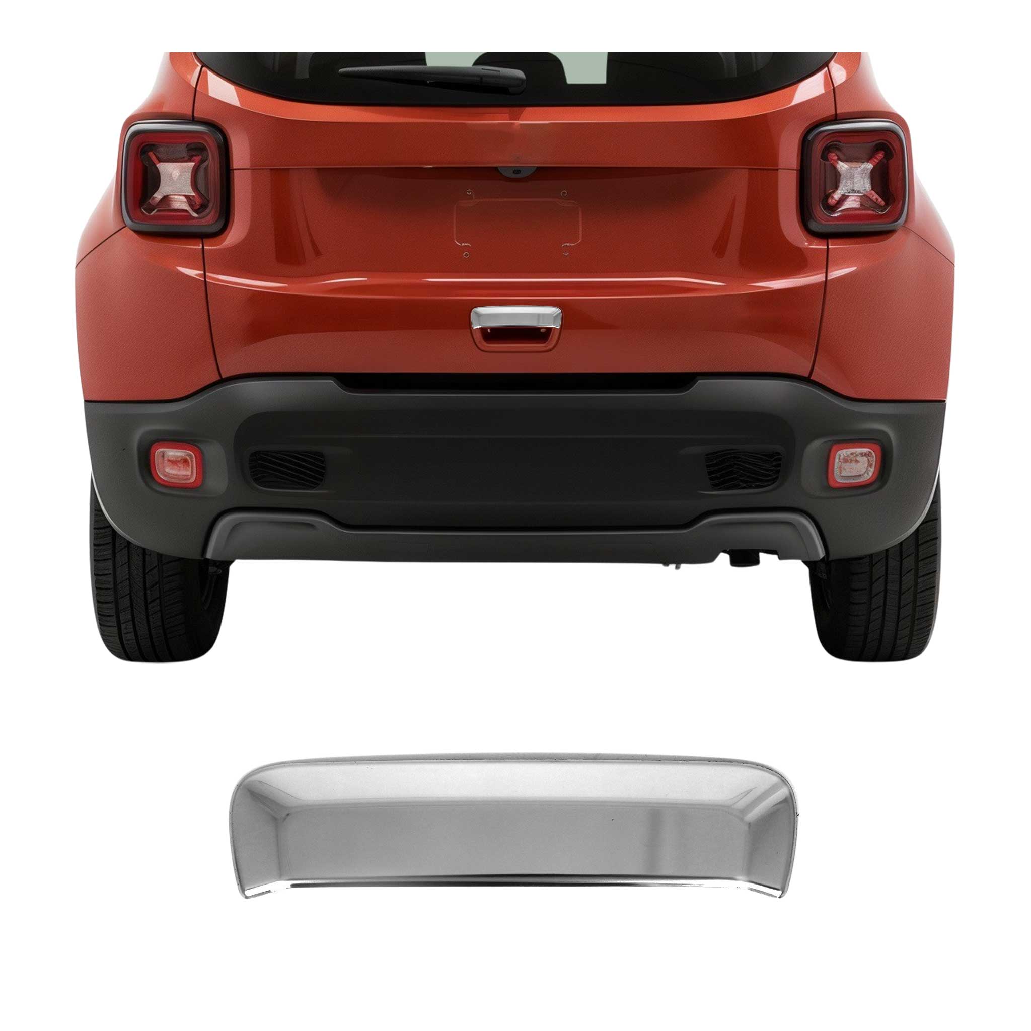 Couverture de poignée de porte Hayon pour Jeep Renegade 2019-2024 Acier Inox