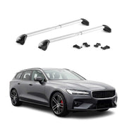 Barres de toit transversales pour Volvo V60 II 2019-2026 Aluminium Gris ABE