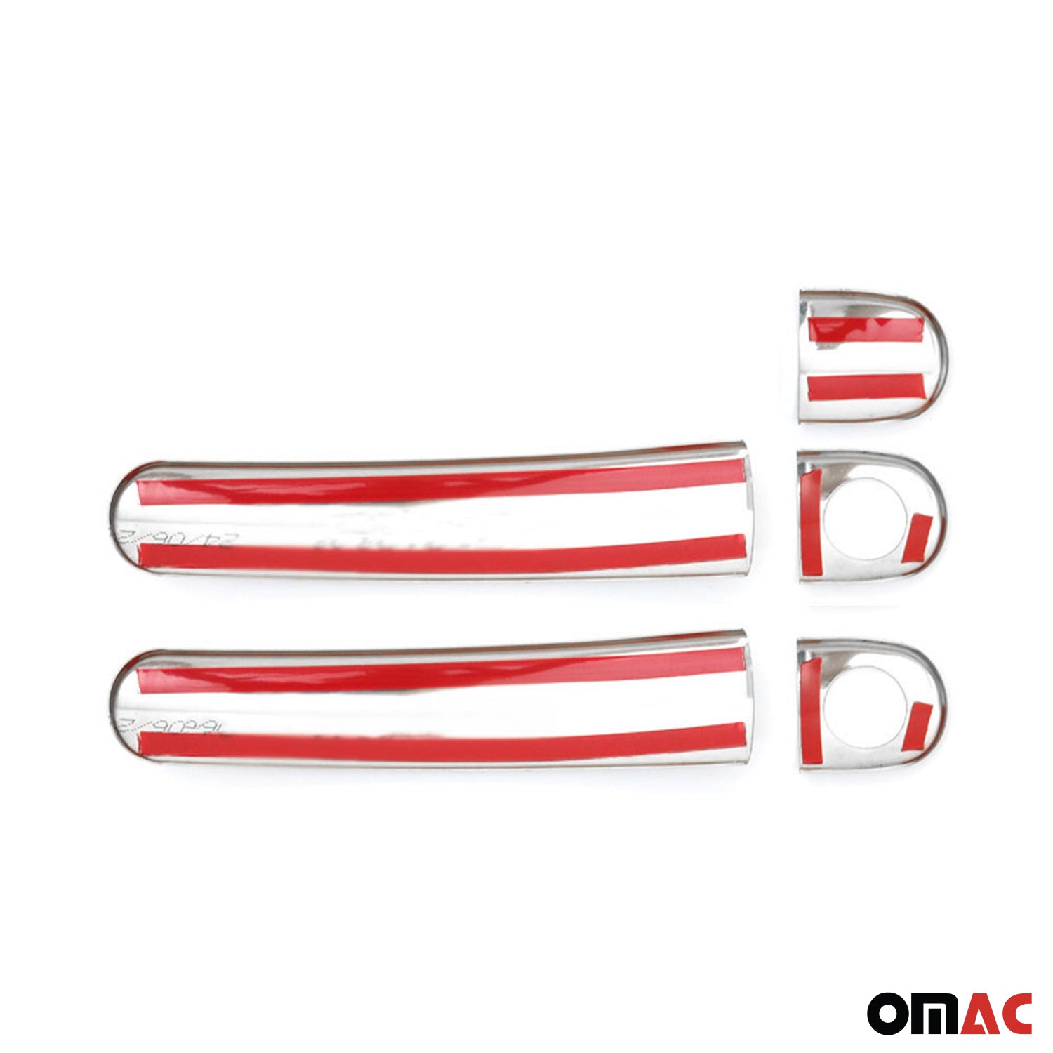 Couverture Poignée de porte pour Seat Mii 2011-2021 2 Portes Acier inox 5Pcs