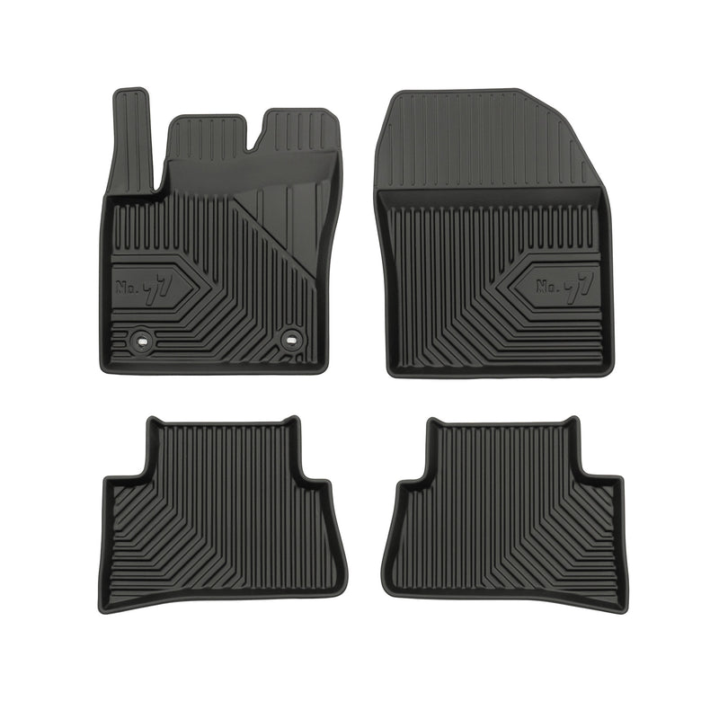Tapis de Sol de Voiture pour Toyota C-HR II 2023-2025 TPE Imperméable Noir 4Pcs
