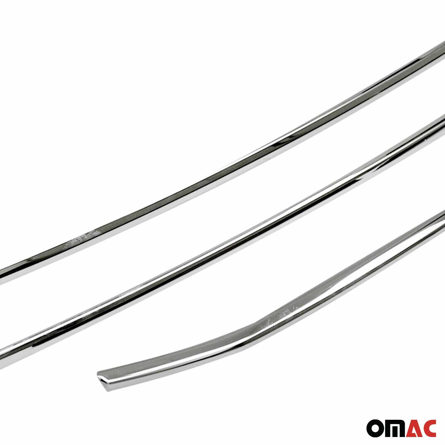 Moulure de Grille de Calandre pour Ford Transit 2018-2026 en Acier Chromé 4Pcs