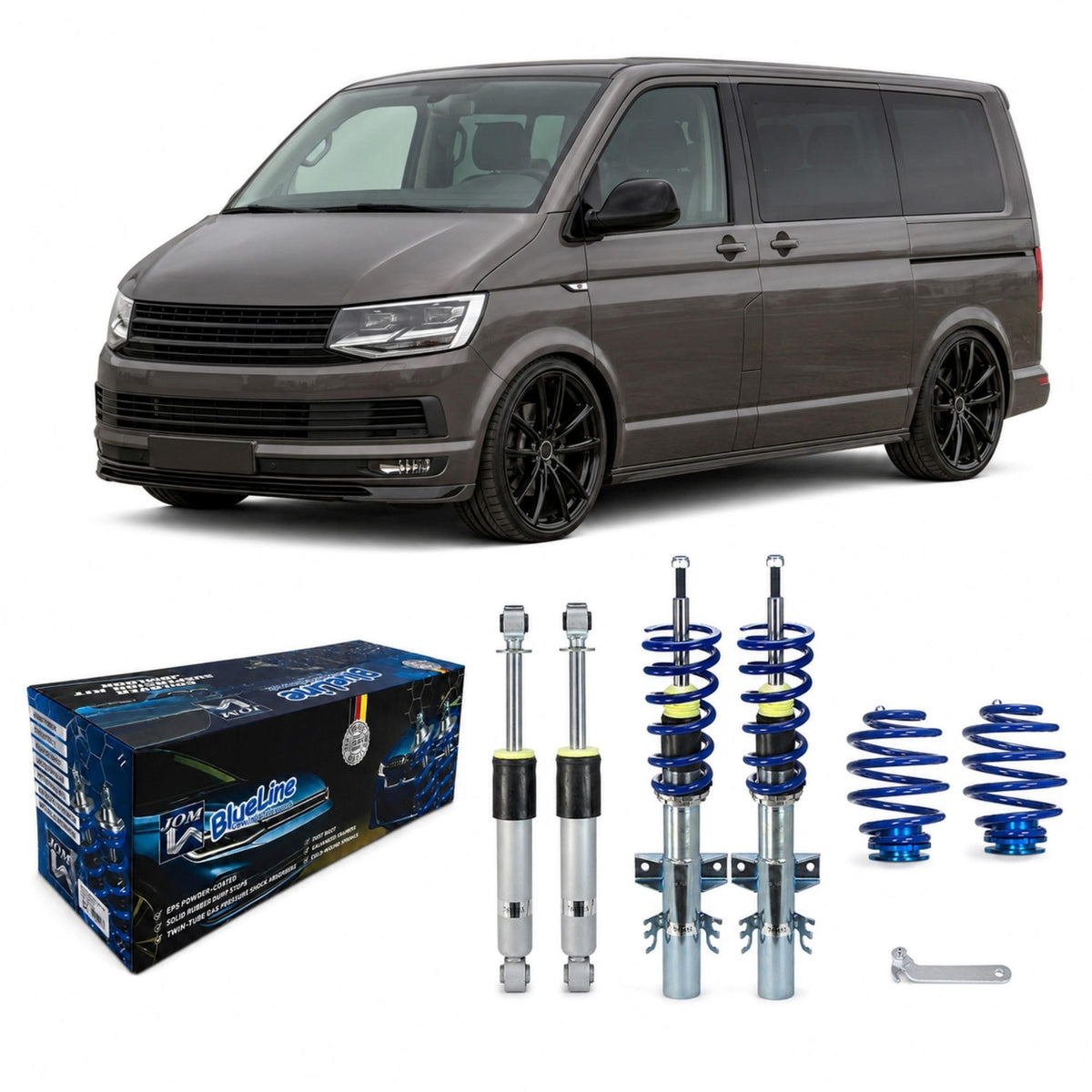 JOM BlueLine Combinés Filetés pour VW T6 4Motion 2.0 3.2 V6 1.9TDi 2.0TDi 2015-