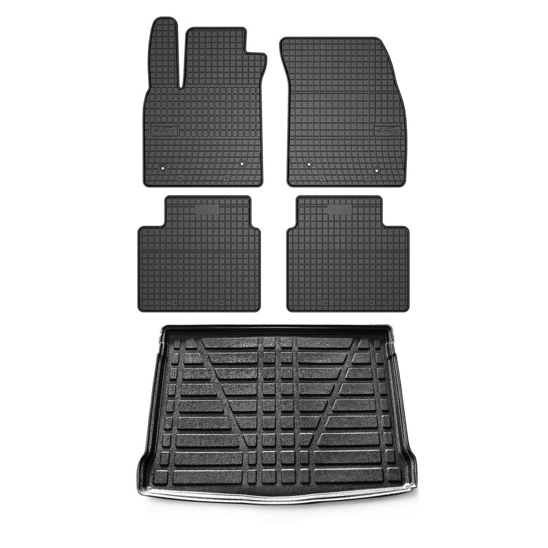 Kit Tapis de sol et coffre pour Ford Focus mk4 2019-2024 5Portes TPE Noir