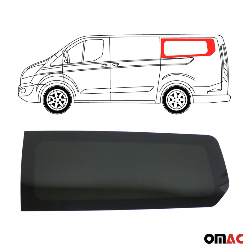 Vitre de Porte pour Ford Transit Custom 2013-2024 L2 Arrière Gauche Coulissante