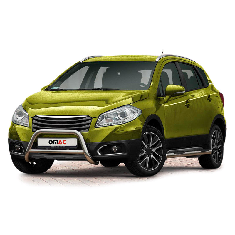 Pare-Buffle Avant Pour Suzuki SX4 S-Cross 2013-2016 en Acier Argent