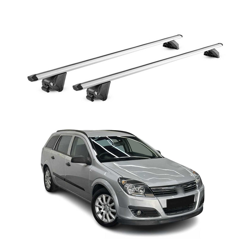 Barres de toit transversales pour Opel Astra H J SW 2007-2015 Alu Gris 2x ABE