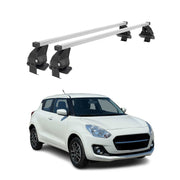 Barres de toit transversales pour Suzuki Swift III 2017-2024 Acier Gris