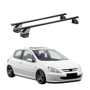 Barres Transversales Menabo pour Peugeot 307 2001-2009 3-portes Noir