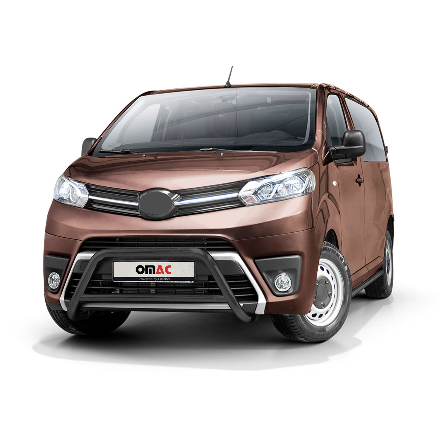 Pare-Buffle Avant Pour Toyota Proace 2016-2026 Acier Inox Noir