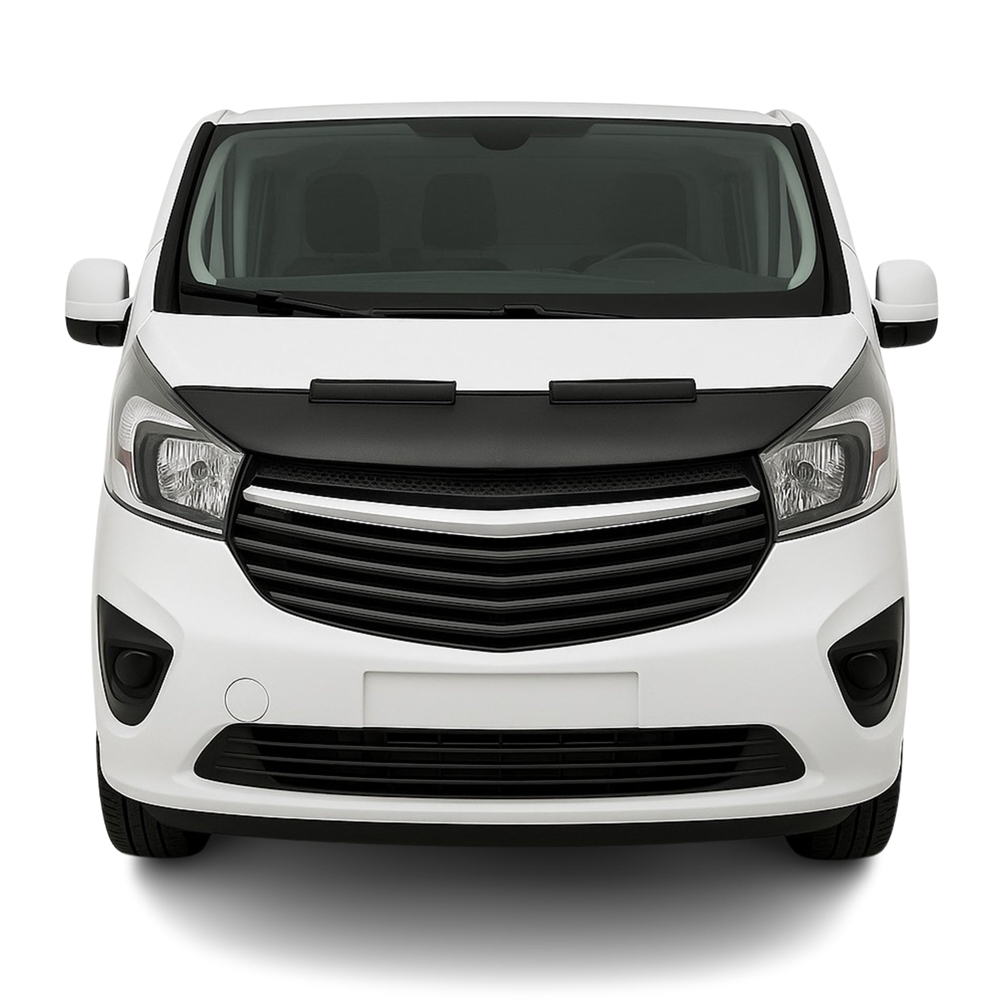 Protège Capot pour Opel Vivaro 2014-2019 Masque de voiture vinyle Noir