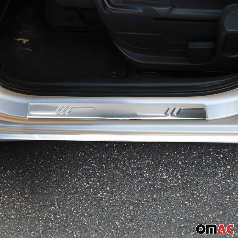 Protection Seuils de Portes pour VW Golf VI Cabriolet 2011-2016 2x Acier Chromé