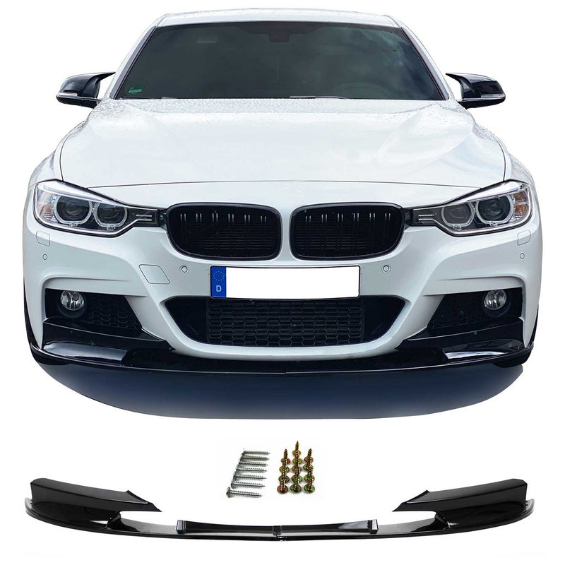 JOM Lèvre de spoiler avant convient pour BMW Series 3 F30 F31 2011-2019 2x
