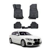 Tapis de sol pour BMW 1 Série F20 2011-2019 Noir 3D en Caoutchouc TPE 4Pcs