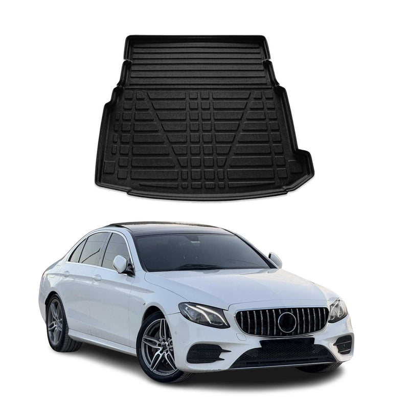 Tapis de Coffre pour Mercedes Classe E 2017-2022 en TPE Noir