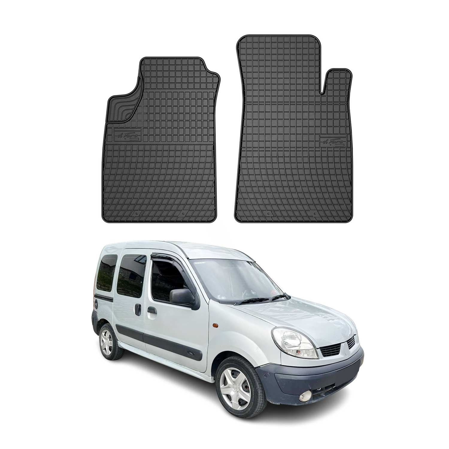Tapis de Sol pour Renault Kangoo 1998-2008 Caoutchouc Noir
