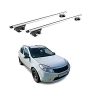 Barres de toit transversales pour Dacia Sandero Stepway 2010-26 Alu Gris 2x ABE