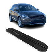 Marchepieds Latéraux pédale pour Volvo XC90 2002-2014 Aluminium Gris Noir 2Pcs
