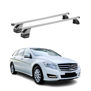 Barres de toit transversales pour Mercedes R W251 2005-2013 Acier Gris