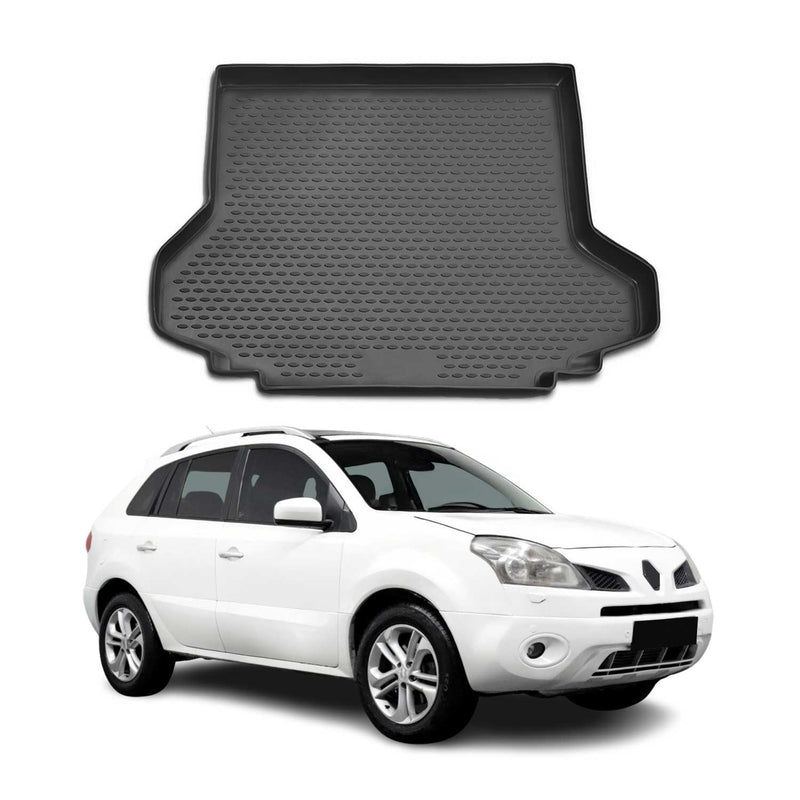 Tapis de Coffre pour Renault Koleos 2008-2016 TPE Noir