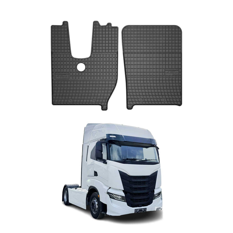 Tapis de Sol pour Iveco S-Way 2019-2025 Caoutchouc Noir