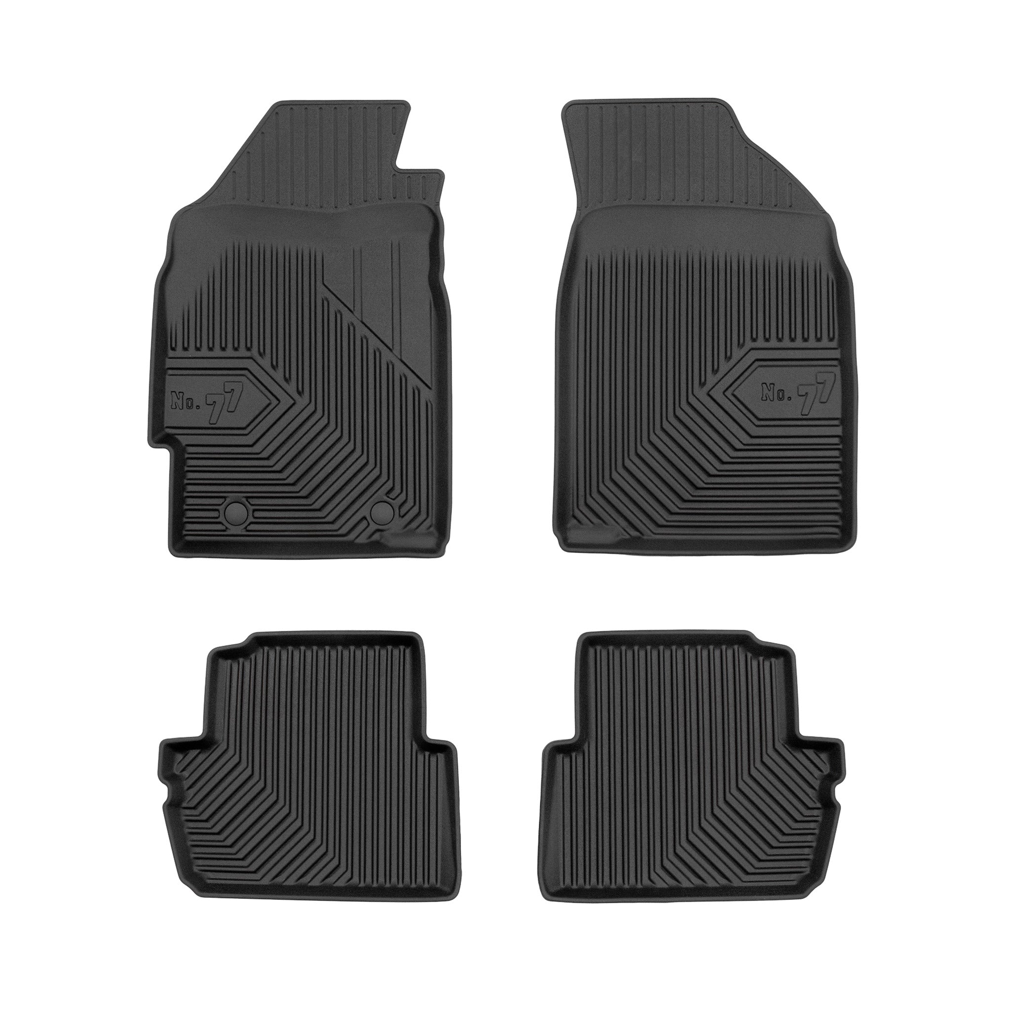 Tapis de Sol de Voiture pour Chevrolet Spark II 2005-2009 TPE Imperméable 4Pcs