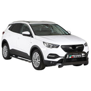 Pare-buffle Avant pour Opel Grandland X 2017-2024 63mm en Acier Inoxydable Noir