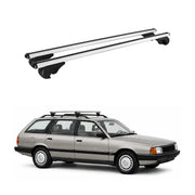 Barres de toit Transversales pour Audi 100 Avant 1983-1991 TÜV Aluminium Gris 2x
