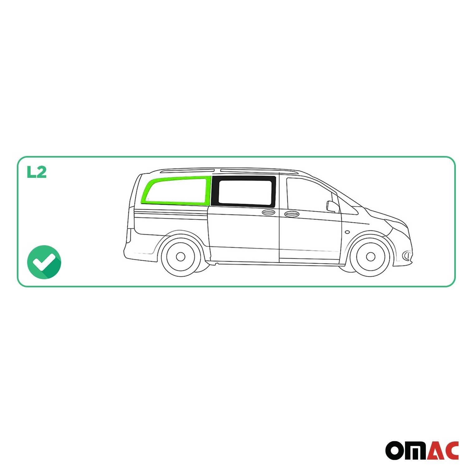 Vitre de Porte pour Mercedes Vito W447 2014-2026 L2 Arrière Droit Verre fixe