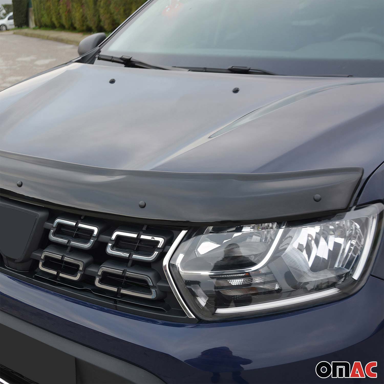 Deflecteurs d'air capot de voiture pour Dacia Duster 2018-2024 Acrylique Noir