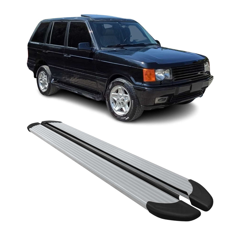 Marchepieds Latéraux pour Range Rover Vogue 1994-2001 Aluminium Argent 2Pcs