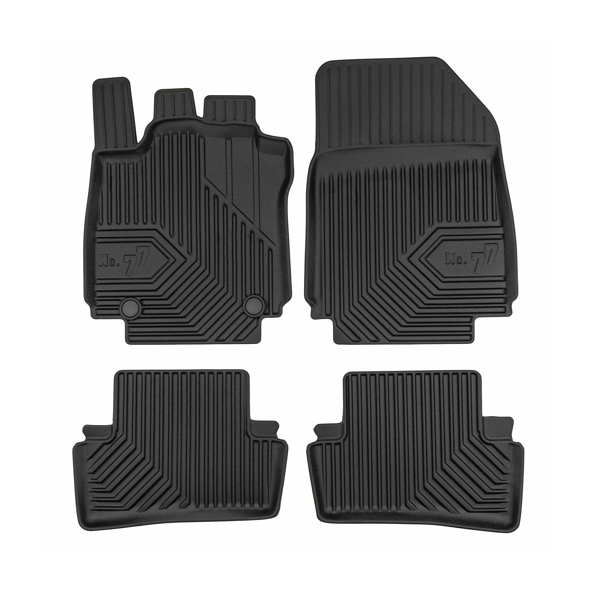 Tapis de Sol de Voiture pour Renault Clio IV 2012-2020 TPE Imperméable 3Pcs