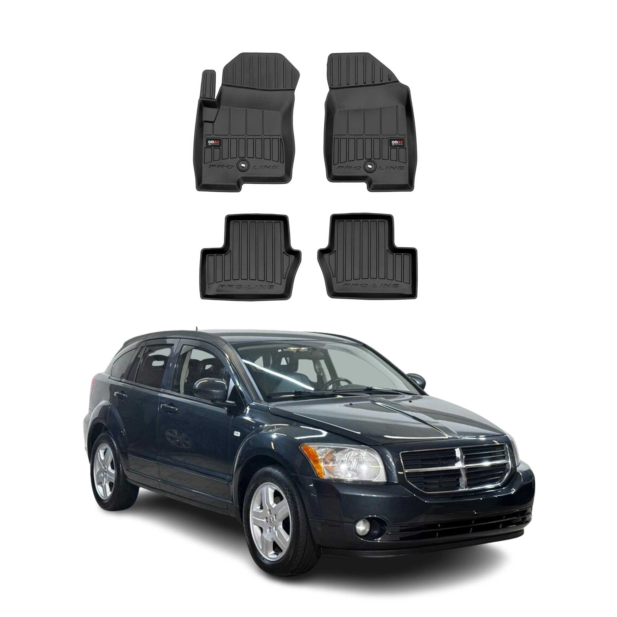 Tapis de Sol pour Dodge Caliber 2006-2012 TPE Noir