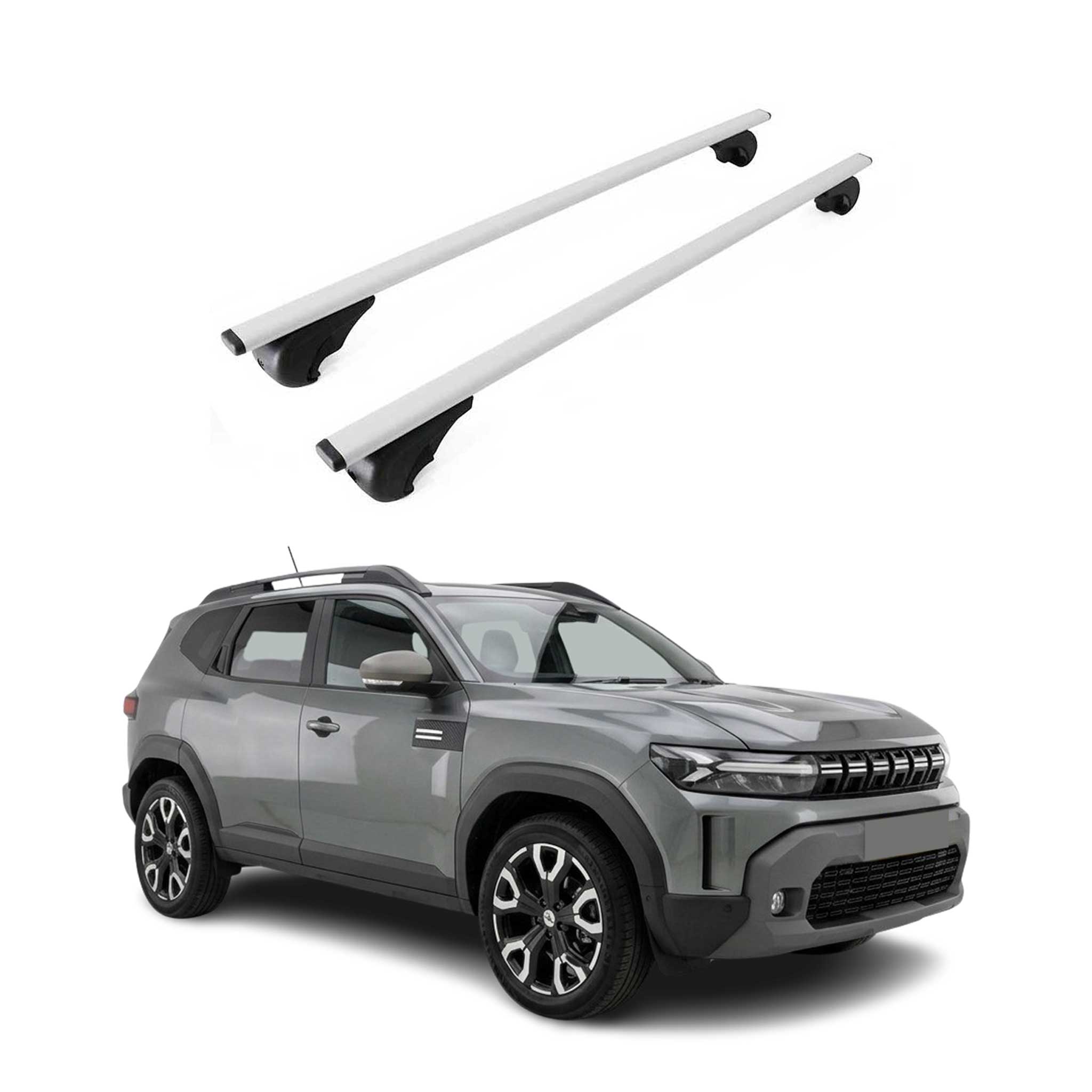 Barres de toit Transversales pour Citroen Jumpy 2016-2026 Acier Gris 2Pcs