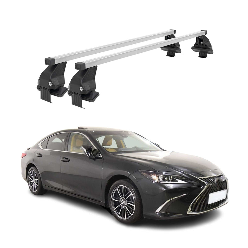 Barres de toit transversales pour Lexus ES XZ10 2018-2024 Acier Gris