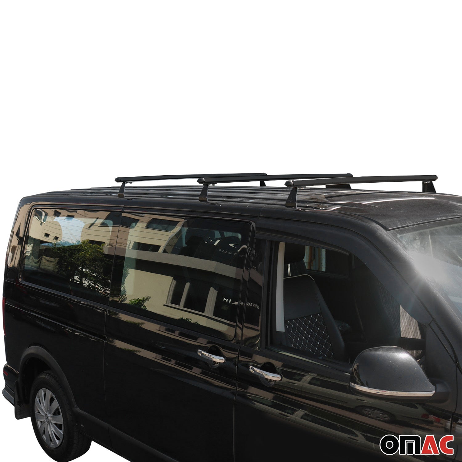 Barres de toit transversales pour Mercedes Citan 2021-2026 Aluminium Noir 3 pcs
