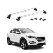 Barres de toit transversales pour Hyundai Tucson III 2016-17 Pre-FL Gris 2x ABE