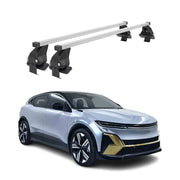 Barres de toit transversales pour Renault Megane E-Tech 2021-2025 Acier Gris 2x