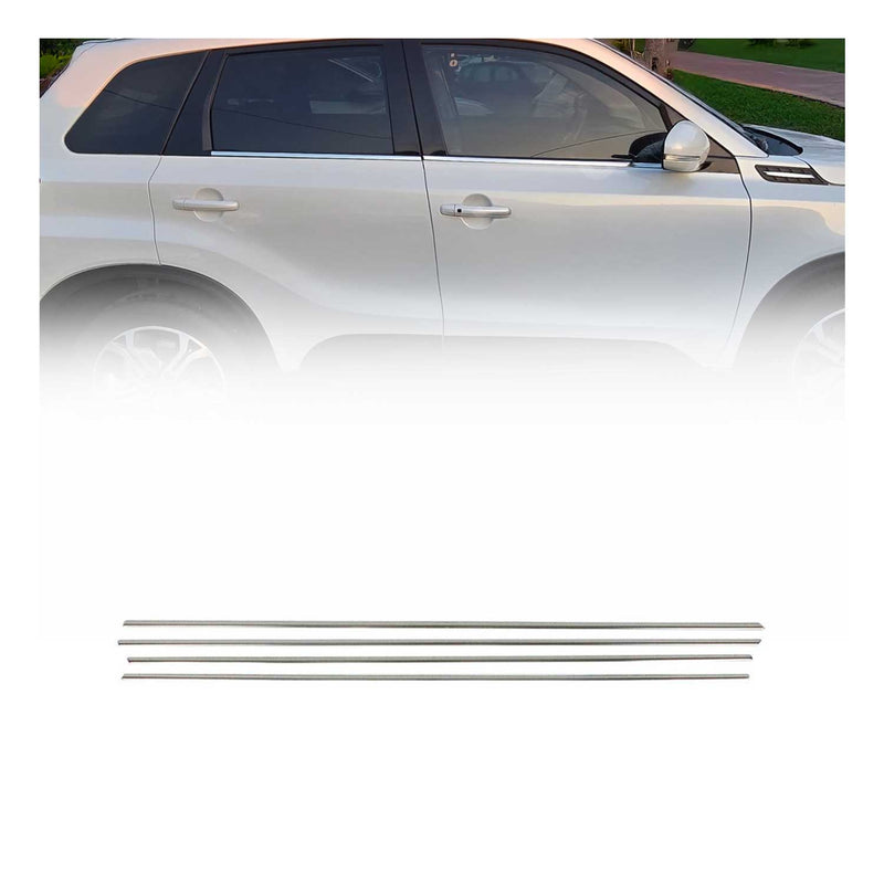 Garniture De Fenétre pour Suzuki Vitara 2015-2021 en acier inox chrome