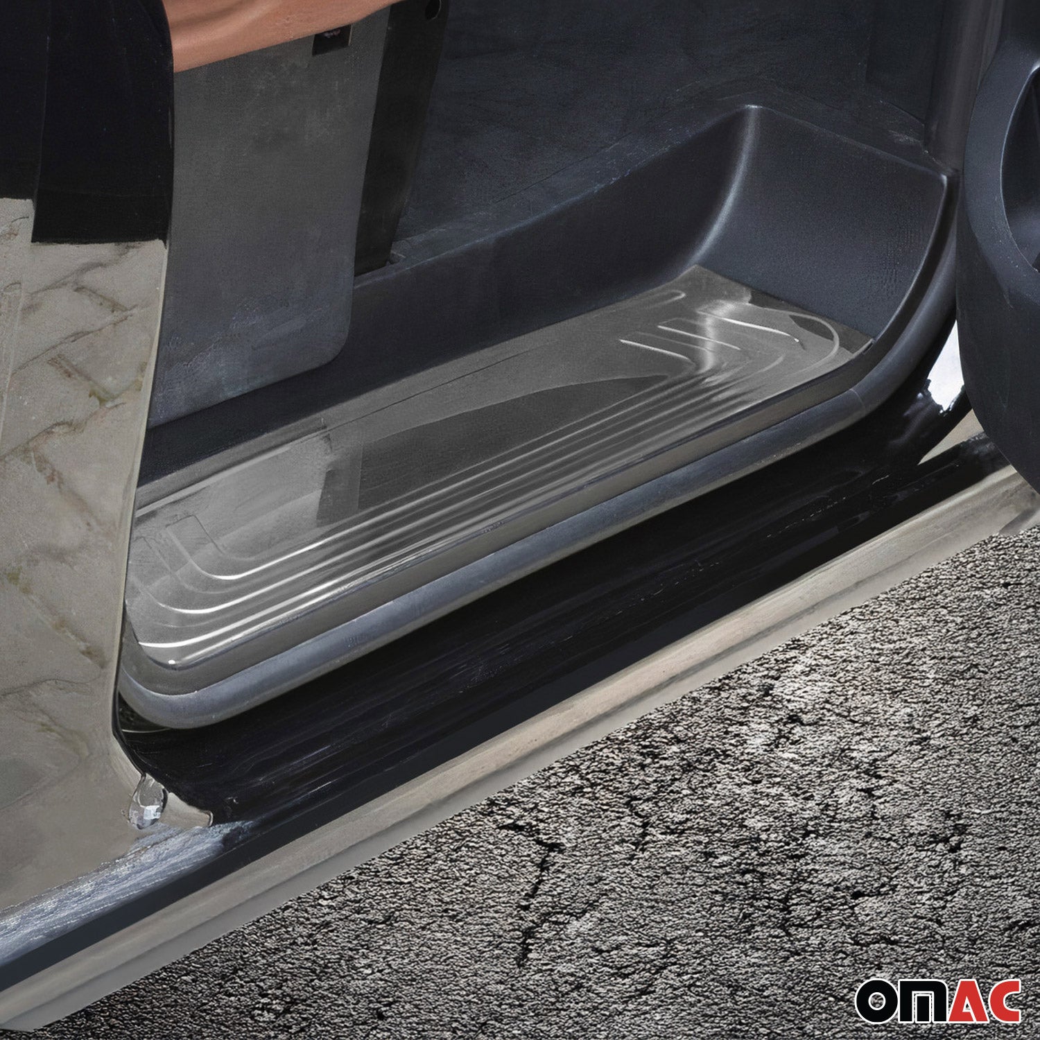 Couverture de Seuil de porte pour Mercedes Vito W447 2014-2026 inox chromé 2x