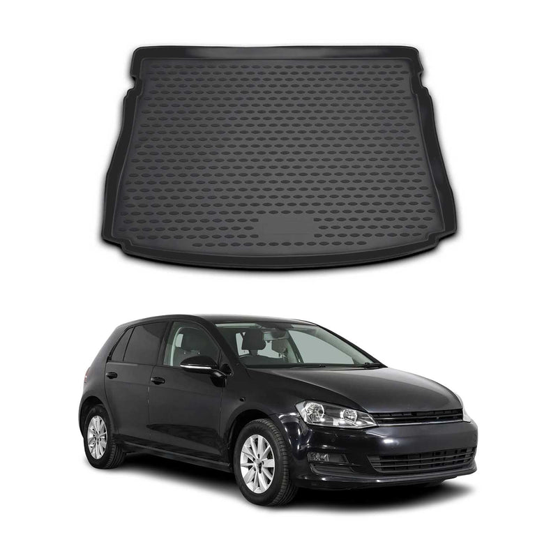 OMAC Tapis de coffre pour Volkswagen Golf 7 2012-2020 sur mesure en caoutchouc