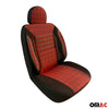 Housse de siège Auto avant pour VW T6 T6.1 Transporter 2015-24 1Place noir-rouge