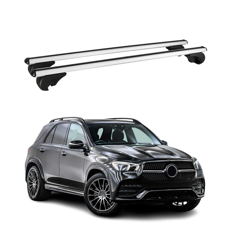 Barres de toit Transversales pour Mercedes GLE 2020-2025 Aluminium Argent