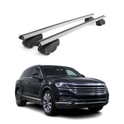 Barres de toit Transversales pour VW Touareg 2018-2026 ABE Alu Gris 2x