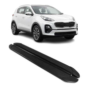 Marchepieds Latéraux pédale pour Kia Sportage 4 2016-2021 2Pcs Aluminium Noir