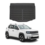 Tapis de coffre pour Fiat Grande Panda 2024-2027 Noir 3D en Caoutchouc TPE